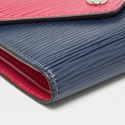 Louis Vuitton Indigo/Hot Pink Epi Leather Victorine Wallet