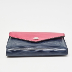 Louis Vuitton Indigo/Hot Pink Epi Leather Victorine Wallet
