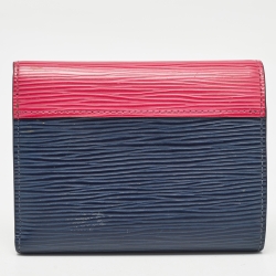 Louis Vuitton Indigo/Hot Pink Epi Leather Victorine Wallet