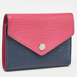 Louis Vuitton Indigo/Hot Pink Epi Leather Victorine Wallet