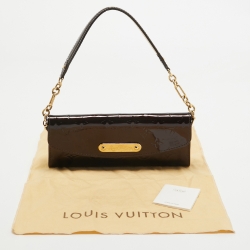 Pre Owned Louis Vuitton Amarante Monogram Vernis Sunset Boulevard Bag