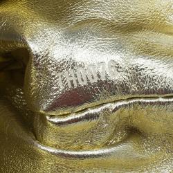 Pre Owned Louis Vuitton Grey Monogram Satin Aumoniere Evening Clutch