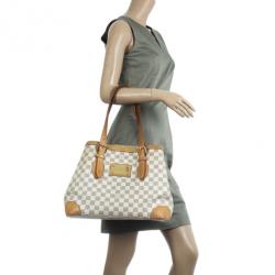 Pre Owned Louis Vuitton Damier Azur Hampstead MM