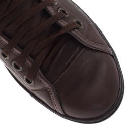 Pre Owned Louis Vuitton Brown Monogram Canvas & Leather Brea Sneaker Boots Size 39