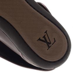 Pre Owned Louis Vuitton Brown Monogram Canvas & Leather Brea Sneaker Boots Size 39