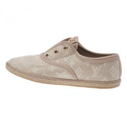 Pre Owned Louis Vuitton Monogram Canvas Espadrilles Sneakers Size 40