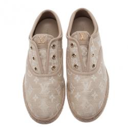 Pre Owned Louis Vuitton Monogram Canvas Espadrilles Sneakers Size 40