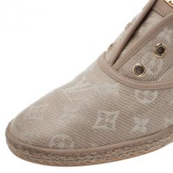 Pre Owned Louis Vuitton Monogram Canvas Espadrilles Sneakers Size 40
