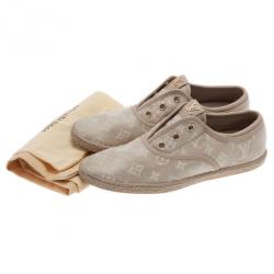 Pre Owned Louis Vuitton Monogram Canvas Espadrilles Sneakers Size 40