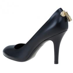 Pre Owned Louis Vuitton Black Leather Oh Really! Pumps Size 37.5