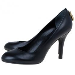 Pre Owned Louis Vuitton Black Leather Oh Really! Pumps Size 37.5