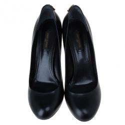 Pre Owned Louis Vuitton Black Leather Oh Really! Pumps Size 37.5