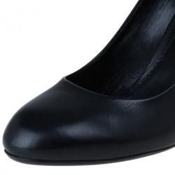 Pre Owned Louis Vuitton Black Leather Oh Really! Pumps Size 37.5