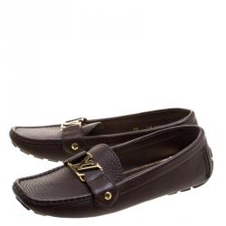 مملوكة مسبقًا Louis Vuitton Brown Leather Oxford Loafers Size 39