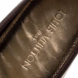 مملوكة مسبقًا Louis Vuitton Brown Leather Oxford Loafers Size 39