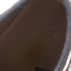 Louis Vuitton Gold Embossed Leather High Top Sneakers Size 37.5 