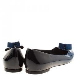 Pre Owned حذاء فلات باليه لوي فيتون زخرفة مكعبات  جلد حمراء مقاس 37.5