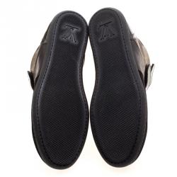 Louis Vuitton Black Monogram Canvas/Leather and Suede Move Up Sneaker Boots Size 36