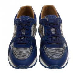 Pre Owned حذاء رياضي لوي فيتون ران اواي جلد وشعر عجل/ قماش لونين مقاس 39