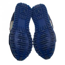 Pre Owned حذاء رياضي لوي فيتون ران اواي جلد وشعر عجل/ قماش لونين مقاس 39