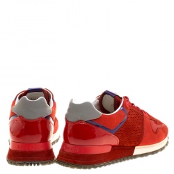 Pre Owned صندل لوي فيتون أربطة ران اواي شبك وسويدي أزرق مقاس 38