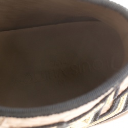 Louis Vuitton Gold Embossed Leather Punchy High Top Sneakers Size 37