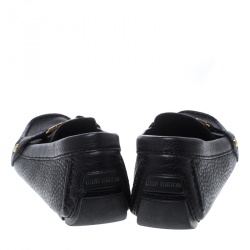 مملوكة مسبقًا Louis Vuitton Black Leather Oxford Loafers Size 37.5