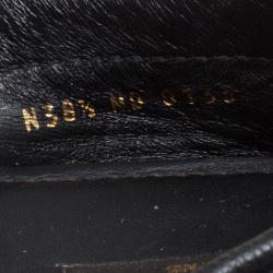 Pre Owned حذاء لوفرز لوي فيتون فلات غلوريا جلد إمبراينت مونوغرامي أسود مقاس 38