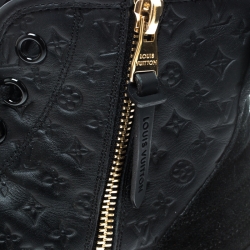 Louis Vuitton Black Monogram Empreinte Leather Punchy High Top Sneakers Size 40