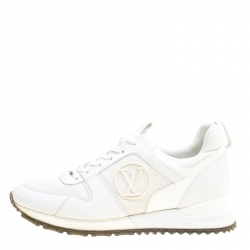 Louis Vuitton White Mesh and Monogram Canvas Aftergame Sneakers Size 38  Louis Vuitton