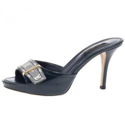 Pre Owned Louis Vuitton Monogram Buci Mules Size 35.5