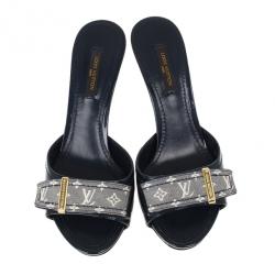 Pre Owned Louis Vuitton Monogram Buci Mules Size 35.5