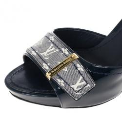 Pre Owned Louis Vuitton Monogram Buci Mules Size 35.5