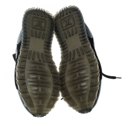 Louis Vuitton Black Leather and Suede Runaway Sneakers Size 39