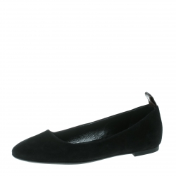 مملوكة مسبقًا Louis Vuitton Black Suede Uniformes Revival Round Toe Ballet Flats Size 39