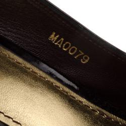 Pre Owned Louis Vuitton Amarante Monogram Vernis No Doubt! Slingback Sandals Size 39