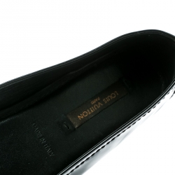 Pre Owned Louis Vuitton Black Patent Leather Oxford Ballet Flats Size 35