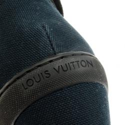 مملوكة مسبقًا Louis Vuitton Black Batignolles Wedge High Top Sneakers Size 37