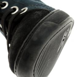 مملوكة مسبقًا Louis Vuitton Black Batignolles Wedge High Top Sneakers Size 37