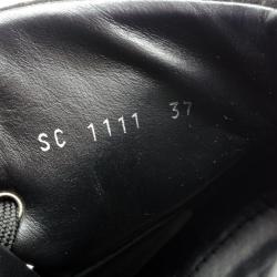 مملوكة مسبقًا Louis Vuitton Black Batignolles Wedge High Top Sneakers Size 37