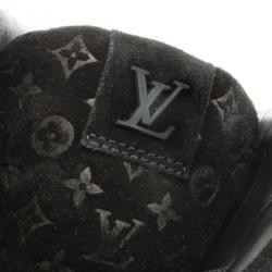 مملوكة مسبقًا Louis Vuitton Black Batignolles Wedge High Top Sneakers Size 37