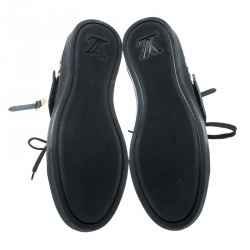 مملوكة مسبقًا بوت رياضي خفيف لوي فيتون تصميم كاراكورام بنشي جلد أسود مقاس 41