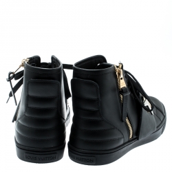 مملوكة مسبقًا بوت رياضي خفيف لوي فيتون تصميم كاراكورام بنشي جلد أسود مقاس 41