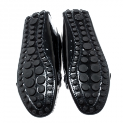 Pre Owned حذاء لوفرز أكسفورد لوي فيتون جلد لامع أسود مقاس 38.5