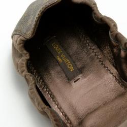 مملوكة مسبقًا Louis Vuitton Monogram Canvas and Iridescent Calf Leather Lucky Ballet Flats Size 37.5