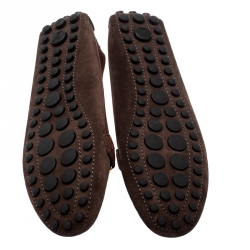 مملوكة مسبقًا حذاء لوفرز لوي فيتون أكسفورد سويدي ثلاثي اللون مقاس 40.5