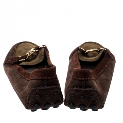 مملوكة مسبقًا حذاء لوفرز لوي فيتون أكسفورد سويدي ثلاثي اللون مقاس 40.5