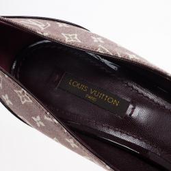 Pre Owned Louis Vuitton Monogram Idylle Judy Peep Toe Pumps Size 39