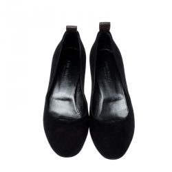 مملوكة مسبقًا Louis Vuitton Black Suede Block Heel Pumps Size 38