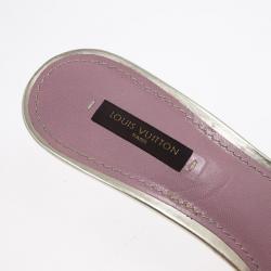 مملوكة مسبقًا Louis Vuitton Gold Leather Strappy Mules Size 38.5